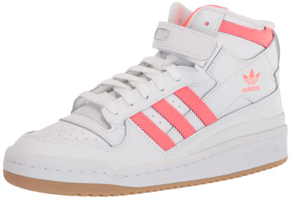 Picture of adidas Originals Women's Forum Mid Sneaker, White/Turbo/Gum, 4.5 - Size: 4.5