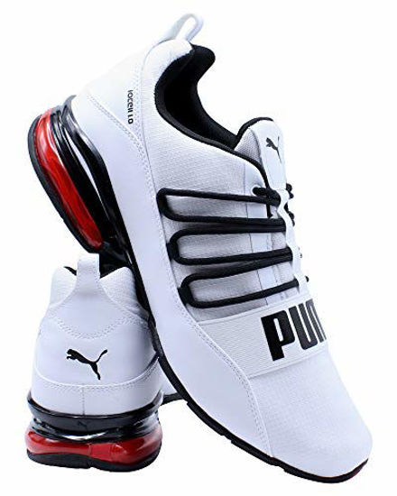 Picture of PUMA Mens Cell Regulate, Puma White-Puma Black-High Risk Red, 7 - Size: 7