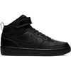 Picture of Nike Boy's Court Borough Mid 2 (Big Kid) Black/Black/Black 4 Big Kid M - Size: 4 Big Kid