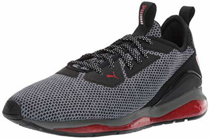 Picture of PUMA Men's Cell Descend Sneaker, Black-Ribbon red Aged Silver, 8.5 M US - Size: 8.5