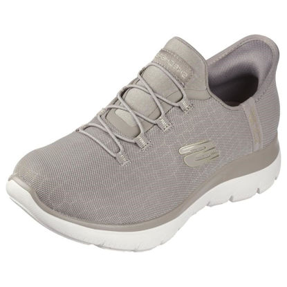 Picture of Skechers Women's Hands Free Slip-ins Summits Classy Night Sneaker, Taupe/Gold, 5.5 - Size: 5.5