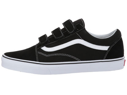 Picture of Vans Men's Old Skool V Sneaker, (Suede/Canvas) Black/True White, Size 9.5 - Size: 11 Women/9.5 Men