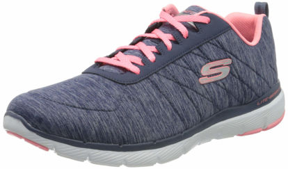 Picture of Skechers Women's Flex Appeal 3.0 Sneaker, Navy Coral, 8 M US - Size: 8