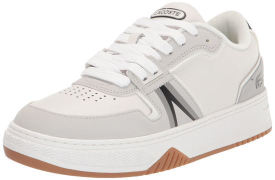 Picture of Lacoste Men's L001 Sneaker, WHT/BLK, 9.5 - Size: 9.5