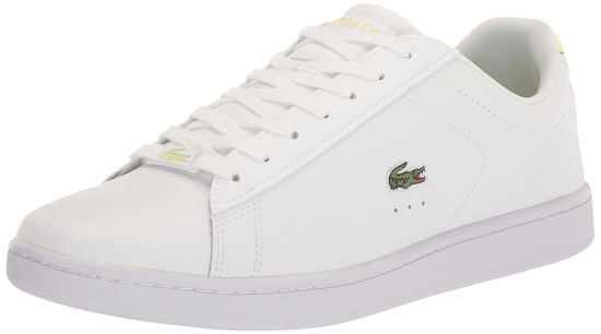 Picture of Lacoste Women's Carnaby Sneaker, WHT/LT YLW, 5.5 - Size: 5.5