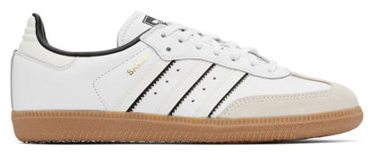 Picture of adidas Samba OG Big Kid (Double White Black, 5.5) - Size: 5.5