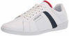 Picture of Lacoste men's Chaymon Club 0120 1 Cma Sneaker, White/Navy/Red, 8.5 US - Size: 8.5