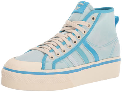 Picture of adidas Originals Women's Nizza Platform Mid Sneaker, Almost Blue/Pantone/Chalk White, 5.5 - Size: 5.5