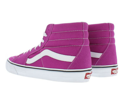 Picture of Vans Men's Sk8 Hi Sneaker, Fuchsia Red/True White, Size 10 Womens/8.5 Mens - Size: 8.5