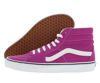 Picture of Vans Men's Sk8 Hi Sneaker, Fuchsia Red/True White, Size 10 Womens/8.5 Mens - Size: 8.5