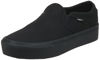 Picture of Vans Women's Asher Platform Slip-On Sneaker, Canvas Black Black, 10.5 - Size: 10.5