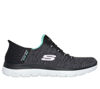 Picture of Skechers Sport Women's Women's Hands Free Slip-INS Summits-Dazzling Haze Sneaker, BKTQ=Black/Turquiose, 11 - Size: 11