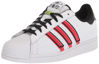 Picture of adidas Originals Men's Superstar Sneaker, White/Vivid Red/Solar Yellow, 6 - Size: 6