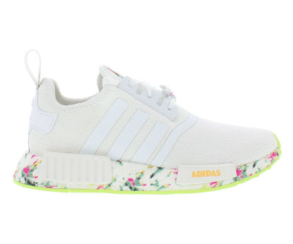 Picture of adidas NMD_R1 Boys Shoes Size 6.5, Color: White/Green - Size: 6.5 Big Kid