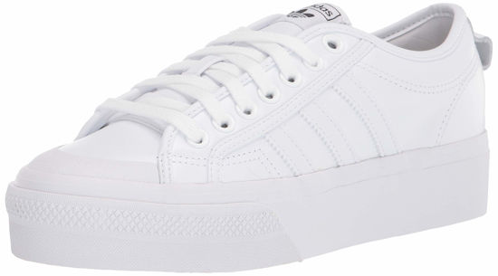 Picture of adidas Originals Women's Nizza Platform, White/White/Black, 8 - Size: 8