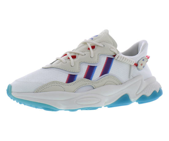 Picture of adidas Ozweego Mens Shoes Size 8.5, Color: White/Beige-FY3126 - Size: 8.5