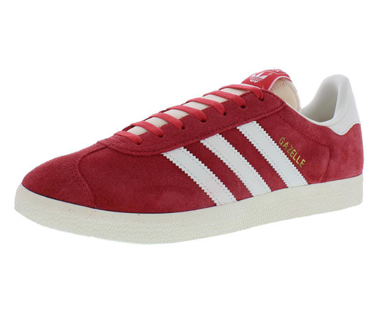 Picture of adidas Gazelle Mens Shoes Size 8, Color: Glory Red/Off White - Size: 8