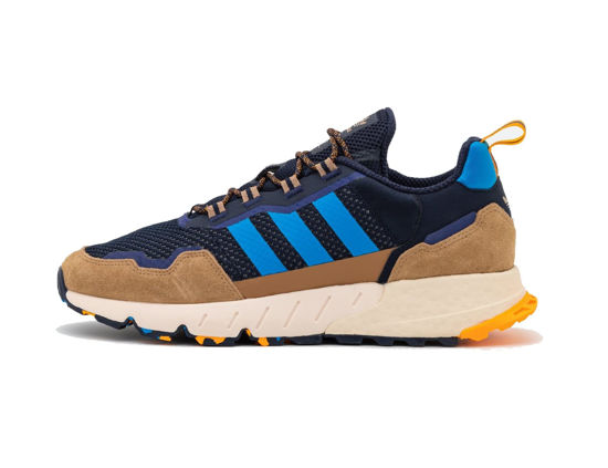 Picture of adidas Originals Men's ZX 1K Boost Sneaker Shoes, Legend Ink/Blue Rush/Orange Rush, 9 M - Size: 9