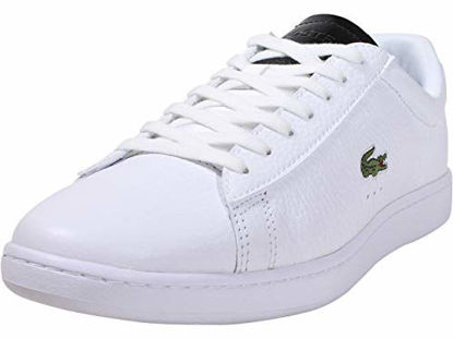 Picture of Lacoste Men's Carnaby Sneaker, White/Black Patent, 8.5 Medium US - Size: 8.5