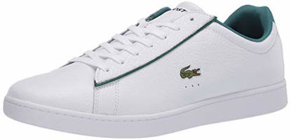 Picture of Lacoste Men's Carnaby Sneaker, White/Green, 10.5 Medium US - Size: 10.5