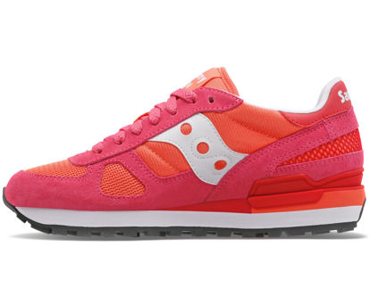 Picture of Saucony Women's Shadow-original's Sneaker, Fuchsia/Orange, 10 - Size: 10