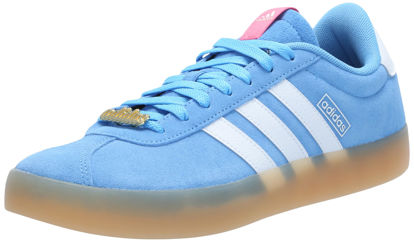 Picture of adidas Women's VL Court 3.0 Sneaker, Blue Burst/White/Pink Fusion, 11 - Size: 11