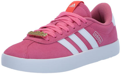 Picture of adidas Women's VL Court 3.0 Sneaker, Pink Fusion/White/Bright Red, 6.5 - Size: 6.5