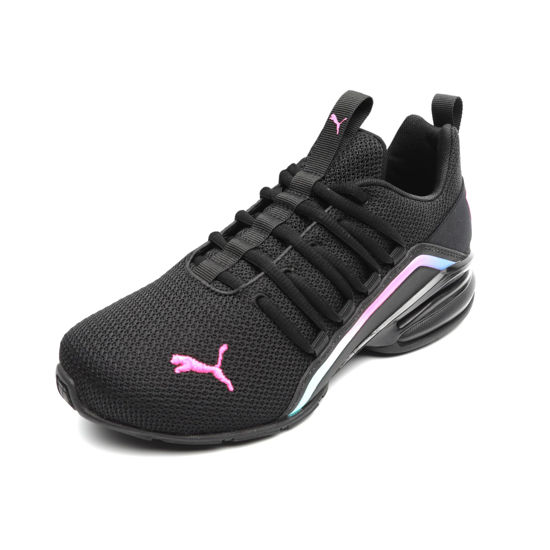 Picture of PUMA Women's AXELION MESH FADE Cross Training Sneaker, Puma Black-Luminous Pink, 8 - Size: 8