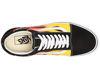 Picture of Vans Men's Old Skool Sneaker, (Flame) Black/Black/True White, Size 11 - Size: 12.5 Women/11 Men