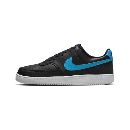 Picture of Nike Men's Court Vision Low-Top Sneakers, Black Blue Laser White, 10 - Size: 10