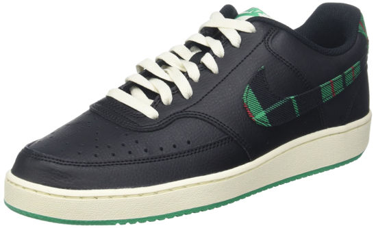 Picture of Nike Men's Court Vision Low Sneaker, Black/Stadium Green, 10.5 M US - Size: 10.5