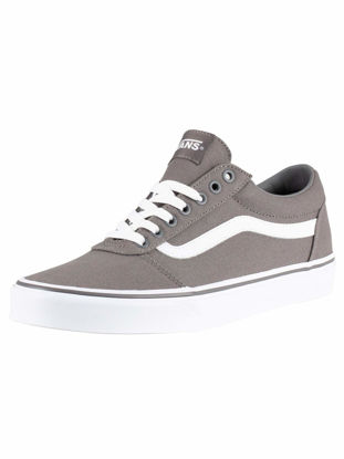 Picture of Vans Men's Trainers Low-Top Sneakers, Grey ((Canvas) Pewter/White 4wv), 9.5 - Size: 9.5