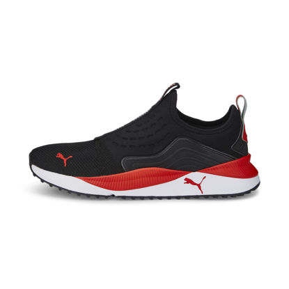 Picture of PUMA Men's Pacer Future Slip On Sneaker, Black-Burnt Red - Size: 8