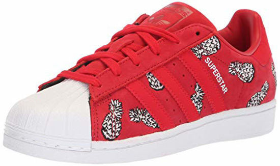 Picture of adidas Originals womens Superstar Sneaker, Scarlet/Scarlet/White, 9 US - Size: 9