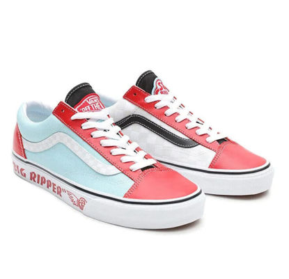 Picture of Vans Style 36 (SE Bikes Big Ripper) Red/Plume/Reflective Men's 8, Women's 9.5 Medium - Size: 8 Women/7.5 Men