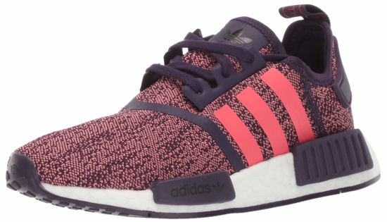 Picture of adidas Originals NMD_R1's Running Shoe, Legend Purple/Shock red/Black, 4 US Unisex Big Kid - Size: 4 Big Kid