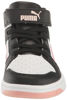 Picture of PUMA Rebound Layup Mid Hook and Loop Sneaker, Black-Rose Dust, 12 US Unisex Little Kid - Size: 12 Little Kid