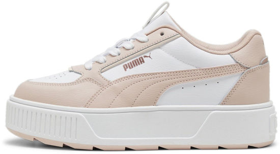 Picture of PUMA - Womens Karmen Rebelle Shoes, Color White/Rose Quartz, Size: 7 M US - Size: 7