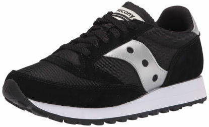 Picture of Saucony unisex adult Jazz 81 Sneaker, Black/Silver, 10.5 Women 9 Men US - Size: 10.5 Women/9 Men