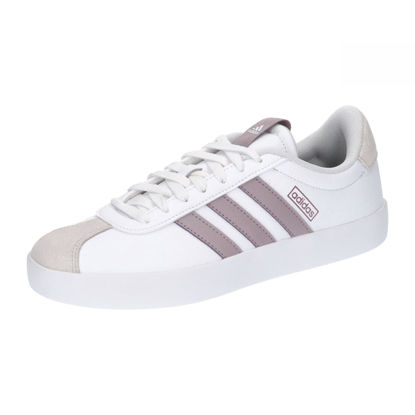 Picture of adidas Women's Vl Court Sneaker, Cloud White Preloved Fig Grey One, 9 UK - Size: 10.5