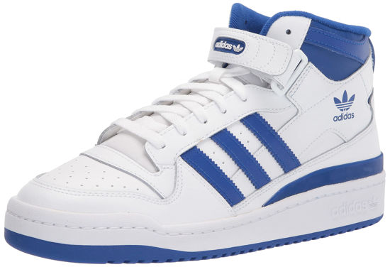 Picture of adidas Men's Forum Mid Sneaker, White/Team Royal Blue/White, 10 - Size: 10