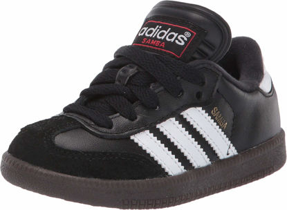 Picture of adidas Boy's Samba Classic Soccer Shoe, Black/White/Black, 4.5 Big Kid - Size: 4.5 Big Kid