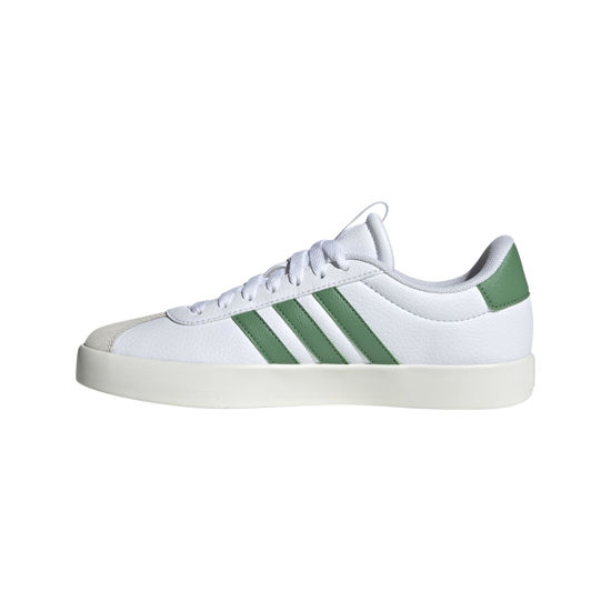 Picture of adidas Women's VL Court 3.0 Sneaker, White/Preloved Green/Alumina, 11 - Size: 11