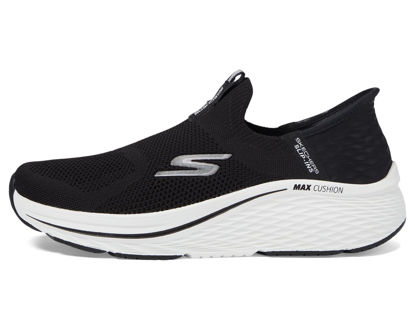 Picture of Skechers Women's Max Cushioning Elite 2.0 Eternal Hands Free Slip-Ins Sneaker, Black/White, 5 - Size: 5