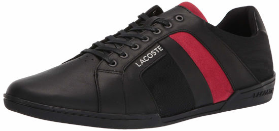 Picture of Lacoste men's Chaymon Club 0120 1 Cma Sneaker, Black/Red, 7 US - Size: 7