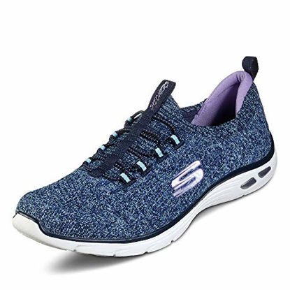 Picture of Skechers Women's Empire D'LUX-Sharp WITTED Sneaker, Navy/Aqua, 11 M US - Size: 11