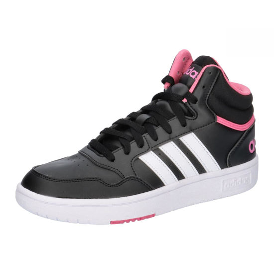 Picture of adidas Women's Sneaker, Core Black Cloud White Pink Fusion, 8.5 - Size: 8.5