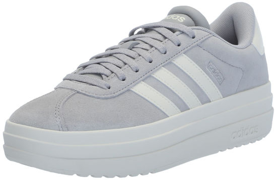 Picture of adidas Women's VL Court Bold Sneaker, Grey/Off White/White, 9 - Size: 9