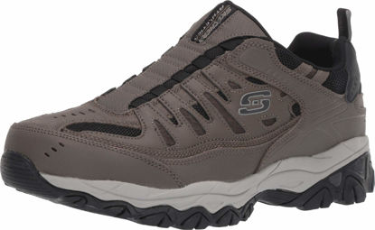 Picture of Skechers Men's Afterburn M. Fit Wonted Sneaker, Brown, 7 X-Wide - Size: 7 X-Wide