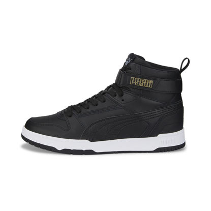 Picture of PUMA mens Rbd Game Sneaker, Puma Black-puma Black-puma Team Gold, 8.5 US - Size: 8.5